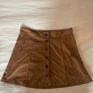 American Eagle Outfitters Tan A-Line Skirt